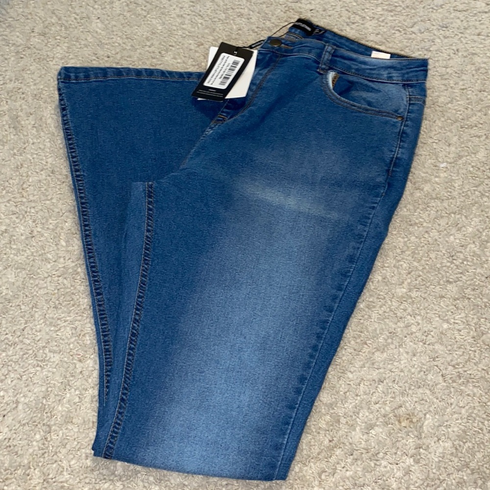 Light Wash High Flare Jean